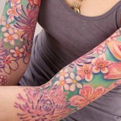 Tattoos - Amanda floral bodyset - 73233